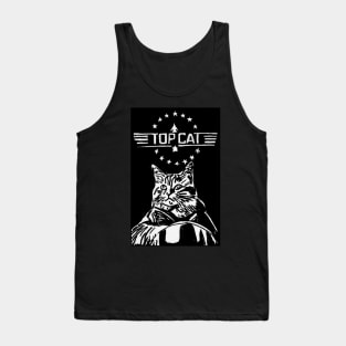 Top Gun Cat Tank Top